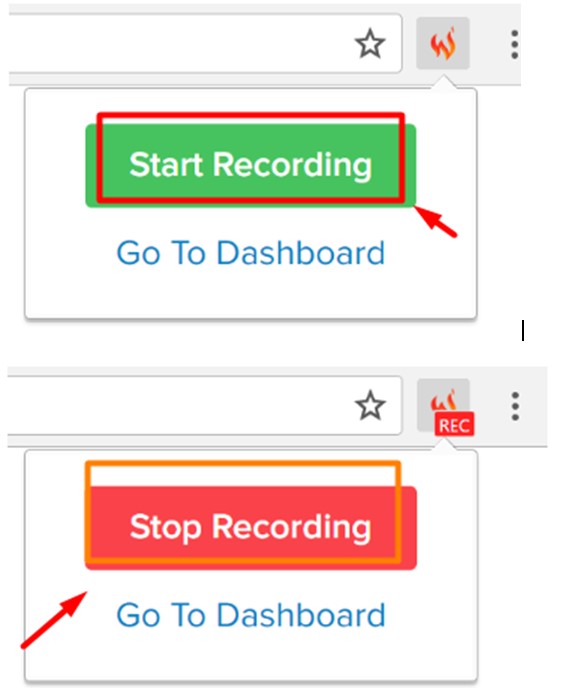 Нажмите на иконку расширения, а затем на Start Recording. Начните выполнять действия, которые нужно автоматизировать. Нажмите Stop Recording, чтобы расширение прекратило запись.